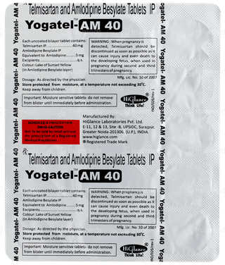Yogatel Am 40 Tablet 15
