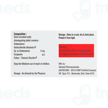 Avomit Avomits 4 Mg Tablet 10 - Uses, Side Effects, Dosage, Price | Truemeds