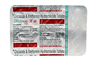 Gliclavac M 40/500 MG Tablet 10