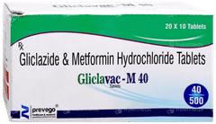 Gliclavac M 40 Tablet 10 Gliclavac M 40 Tablet 10