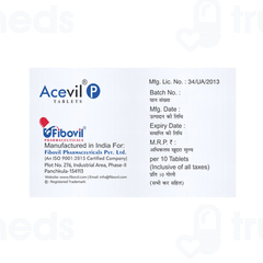 Acevil P 100/325 MG Tablet 10