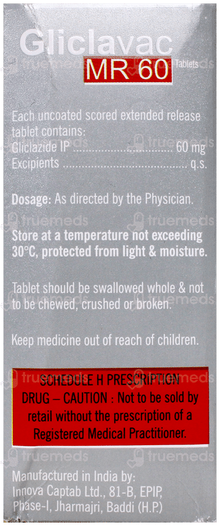 Gliclavac Mr 60 Tablet 10