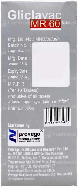 Gliclavac Mr 60 Tablet 10