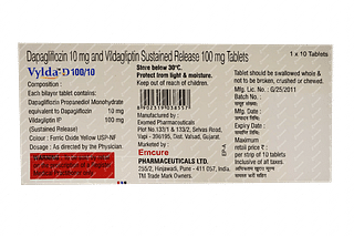 Vylda D 10/100 MG Tablet Sr 10