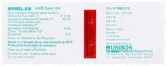 Mprol Am Tablet 10 Mprol Am Tablet 10