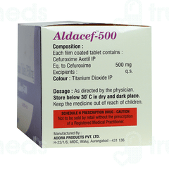 Aldacef 500 MG Tablet 10