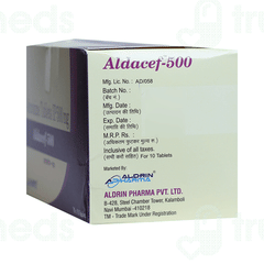 Aldacef 500 MG Tablet 10