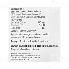 Afdcal 500 Mg/250 IU Tablet 15 Afdcal 500 Mg/250 IU Tablet 15