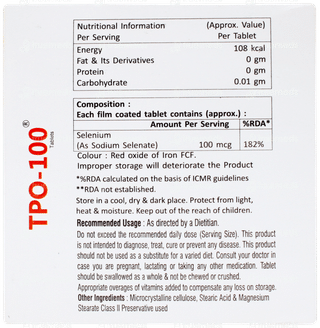 Tpo 100 Tablet 10