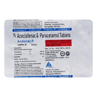 Andonac P 100/325 Mg Tablet 10
