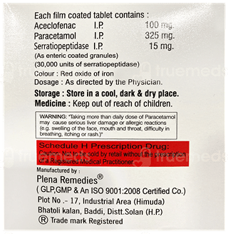 Acpain Sp 100/325/15 Mg Tablet 10