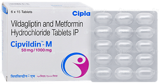 Cipvildin M 50mg/1000mg Tablet 15