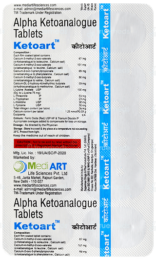 Ketoart Tablet 10