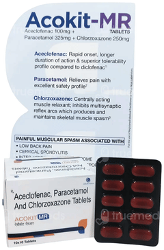 Acokit Mr 100/325/250 Mg Tablet 10