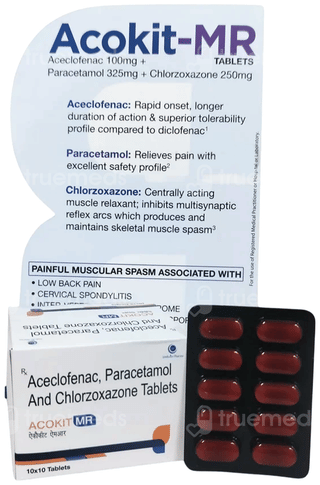 Acokit Mr 100/325/250 Mg Tablet 10