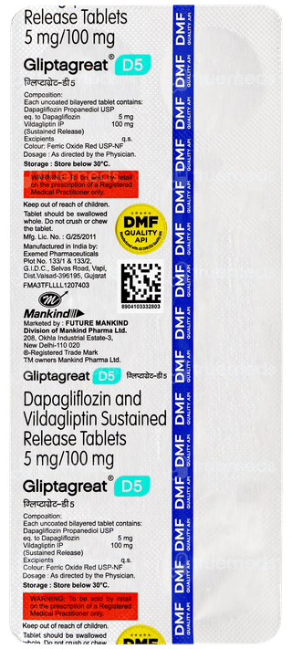 Gliptagreat D5 Tablet 10