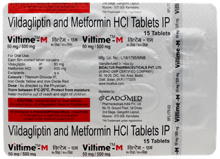 Viltime M 50Mg/500Mg Tablet 15