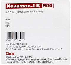 Novamox Lb 500 Capsule 10 Novamox Lb 500 Capsule 10