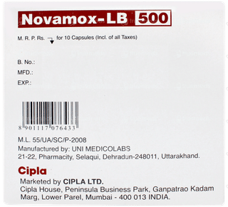 Novamox Lb 500 Capsule 10