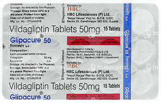 Glipacure 50 MG Tablet 15