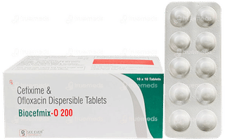 Biocefmix O 200/200 MG Tablet 10