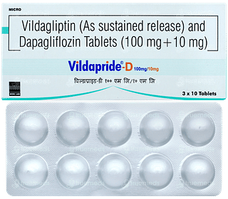 Vildapride D 100mg/10mg Tablet 10