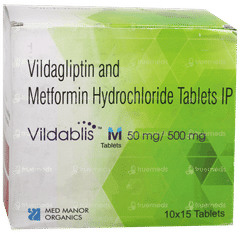Vildablis M 50Mg/500Mg Tablet 15 Vildablis M 50Mg/500Mg Tablet 15