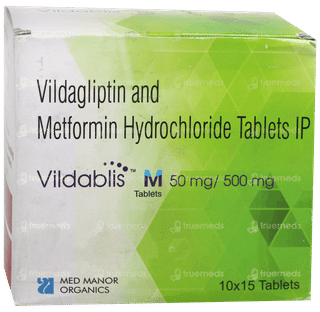 Vildablis M 50Mg/500Mg Tablet 15