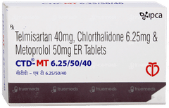 Ctd Mt 6.25/50/40 Tablet 10