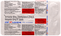 Ctd Mt 6.25/50/40 Tablet 10