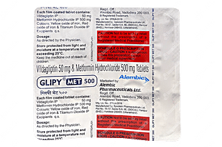 Glipy Met 50/500 MG Tablet 15