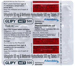 Glipy Met 500 Tablet 15