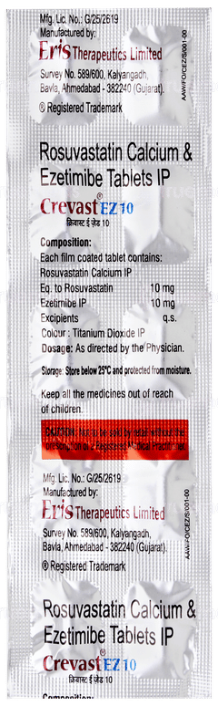 Crevast Ez 10 Tablet 10 Crevast Ez 10 Tablet 10