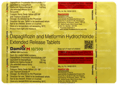 Damita M 10/500 Tablet 15