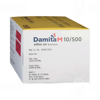 Damita M 10/500 Tablet 15