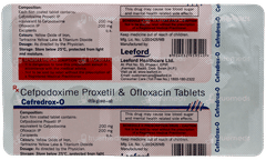 Cefredrox O 200/200 Mg Tablet 10 Cefredrox O 200/200 Mg Tablet 10