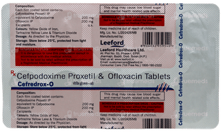 Cefredrox O 200/200 Mg Tablet 10