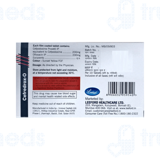 Cefredrox O 200/200 MG Tablet 10