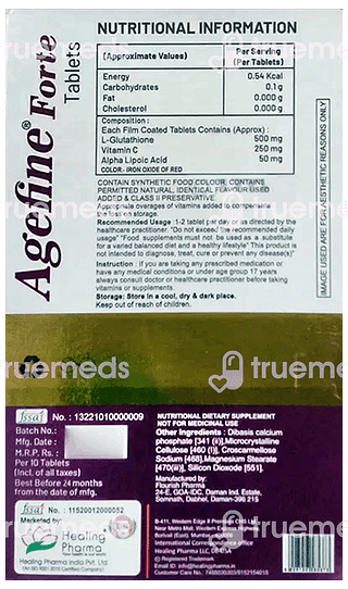 Agefine Forte Tablet 10