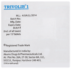 Trivolib 1 Tablet 15 Trivolib 1 Tablet 15