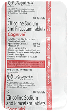 Cognivin 500 Mg Tablet 10 Cognivin 500 Mg Tablet 10