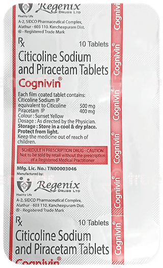 Cognivin 500 Mg Tablet 10
