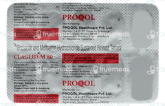 Claglid M 80 Tablet 10 Claglid M 80 Tablet 10