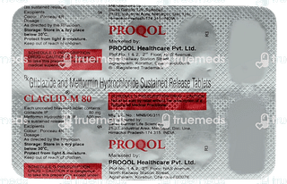 Claglid M 80/500 MG Tablet 10