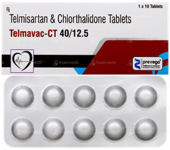 Telmavac Ct 40/12.5 Tablet 10 Telmavac Ct 40/12.5 Tablet 10