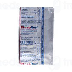 Ceftokit L 500 Mg/120 M Tablet 10