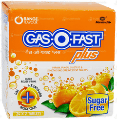 Gasofast Plus Orange Flavour Sugar Free Effervescent Tablet 2