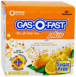 Gasofast Plus Orange Flavour Sugar Free Tablet 2