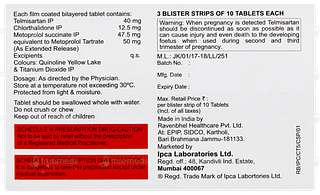 Ctd Mt 12.5/50/40 Tablet 10