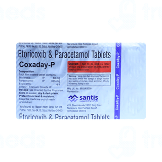 Coxaday P 60/325 MG Tablet 10